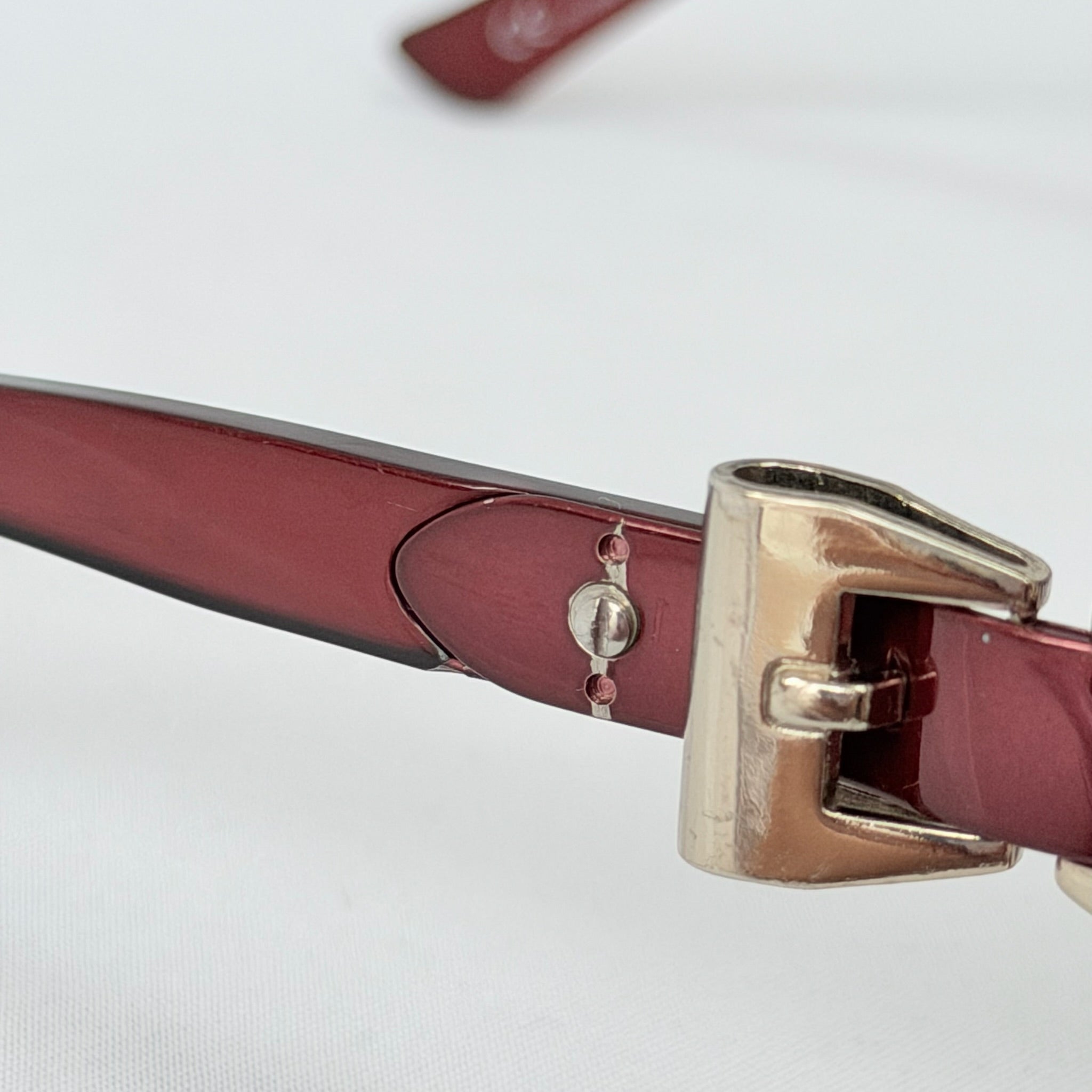 Vintage Gucci GG 3006/S "Queen Bow" Buckle Oversized Butterfly Burgundy sunglasses