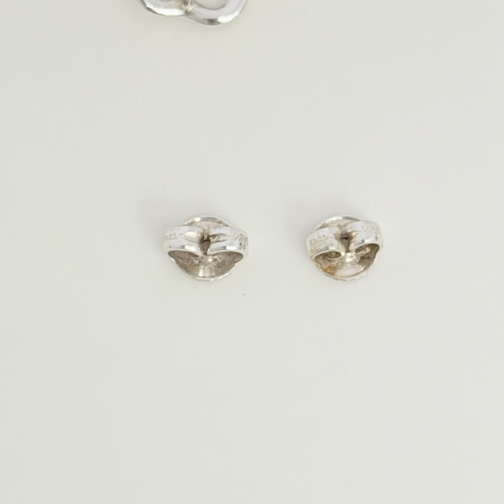 Authentic Tiffany & Co. Mini Open Heart Elsa Peretti Stud Earrings Sterling Silver 925