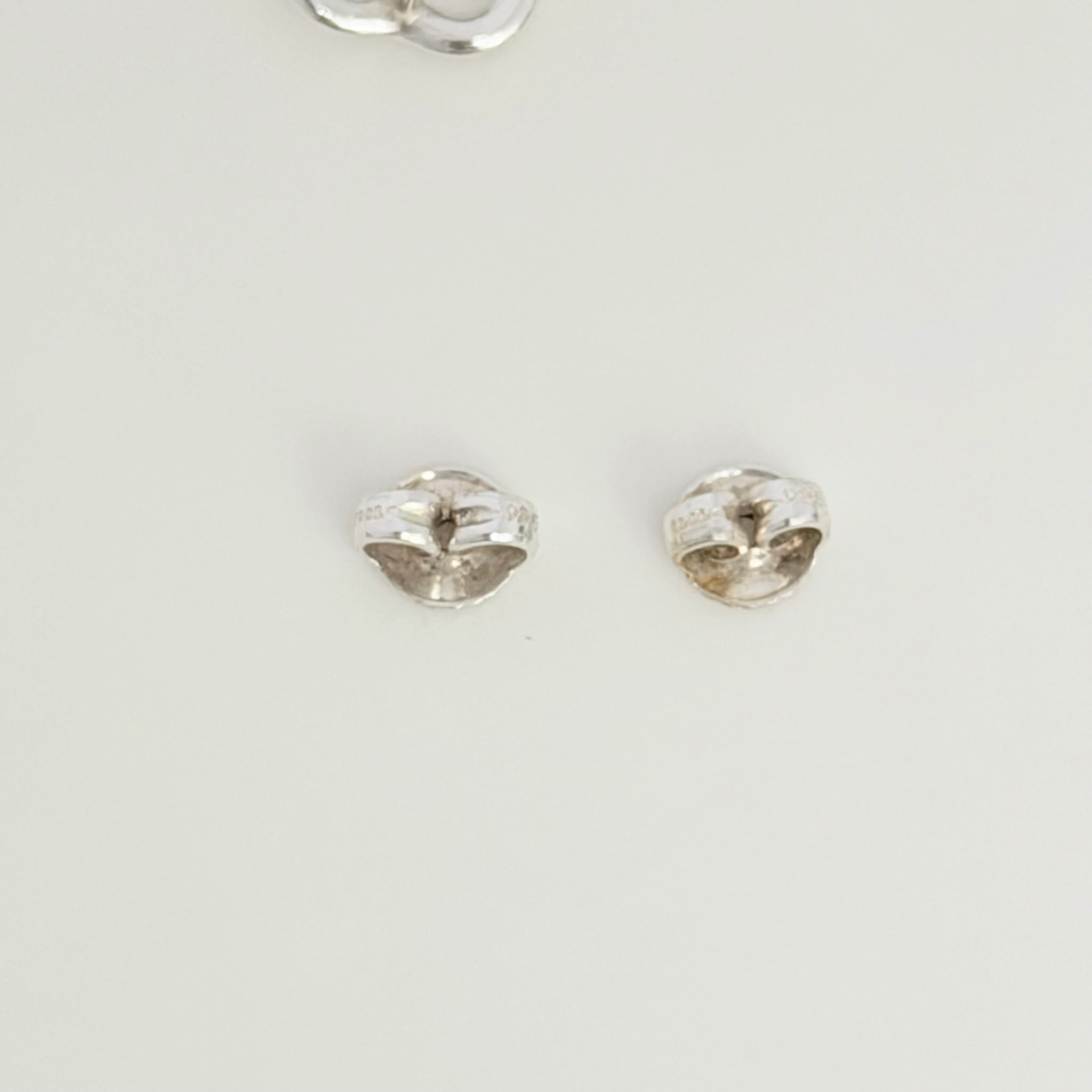 Authentic Tiffany & Co. Mini Open Heart Elsa Peretti Stud Earrings Sterling Silver 925
