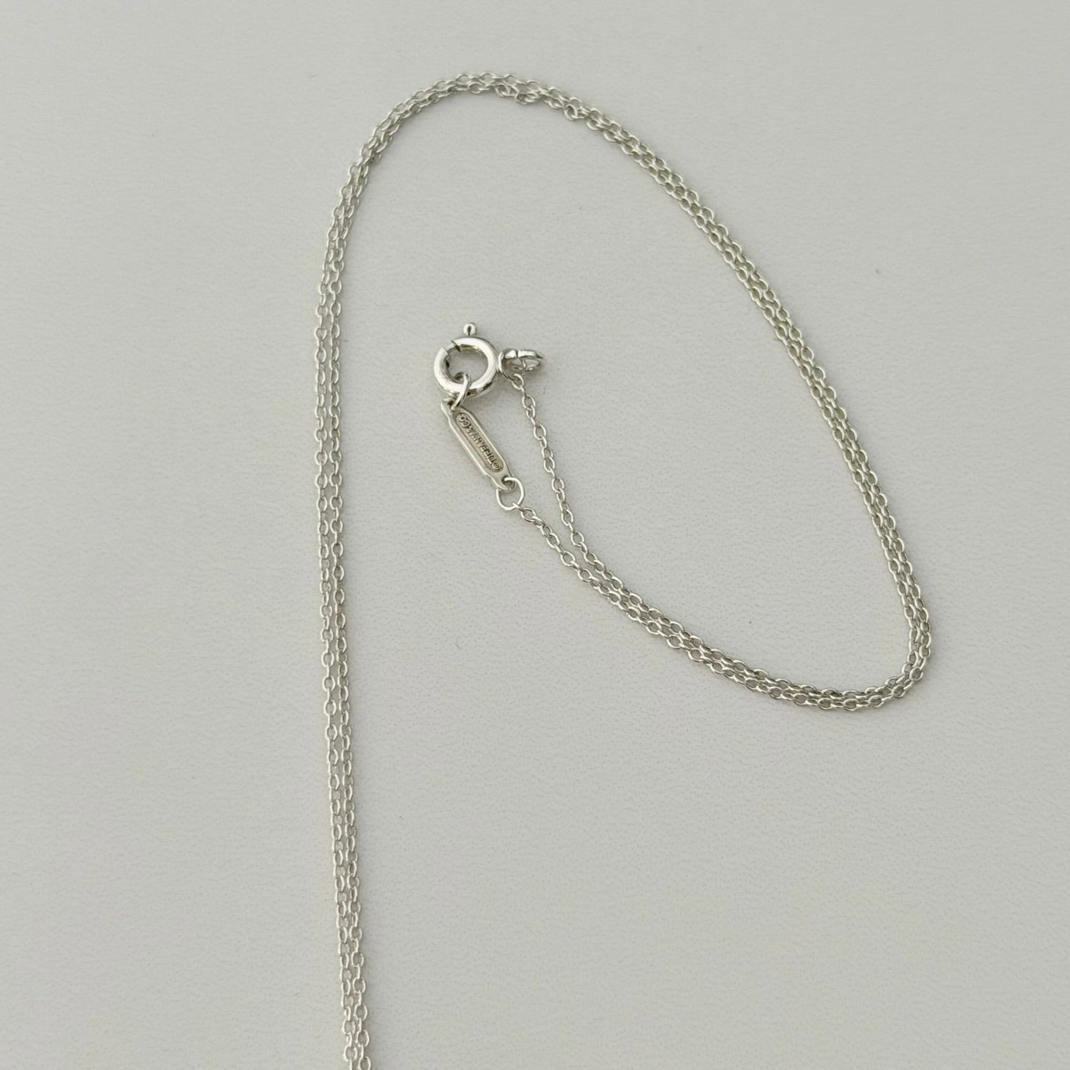 Tiffany & Co. Return to Tiffany Medium Heart Women’s Necklace Silver 925 Sterling 19 inches
