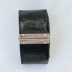 Gucci 7800L Women's Quartz Watch Black Leather Rectangular With Packaging 19cm