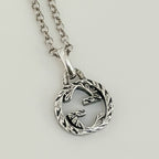 Authentic Gucci Interlocking GG Aged Sterling Silver 925 Necklace With Pouch