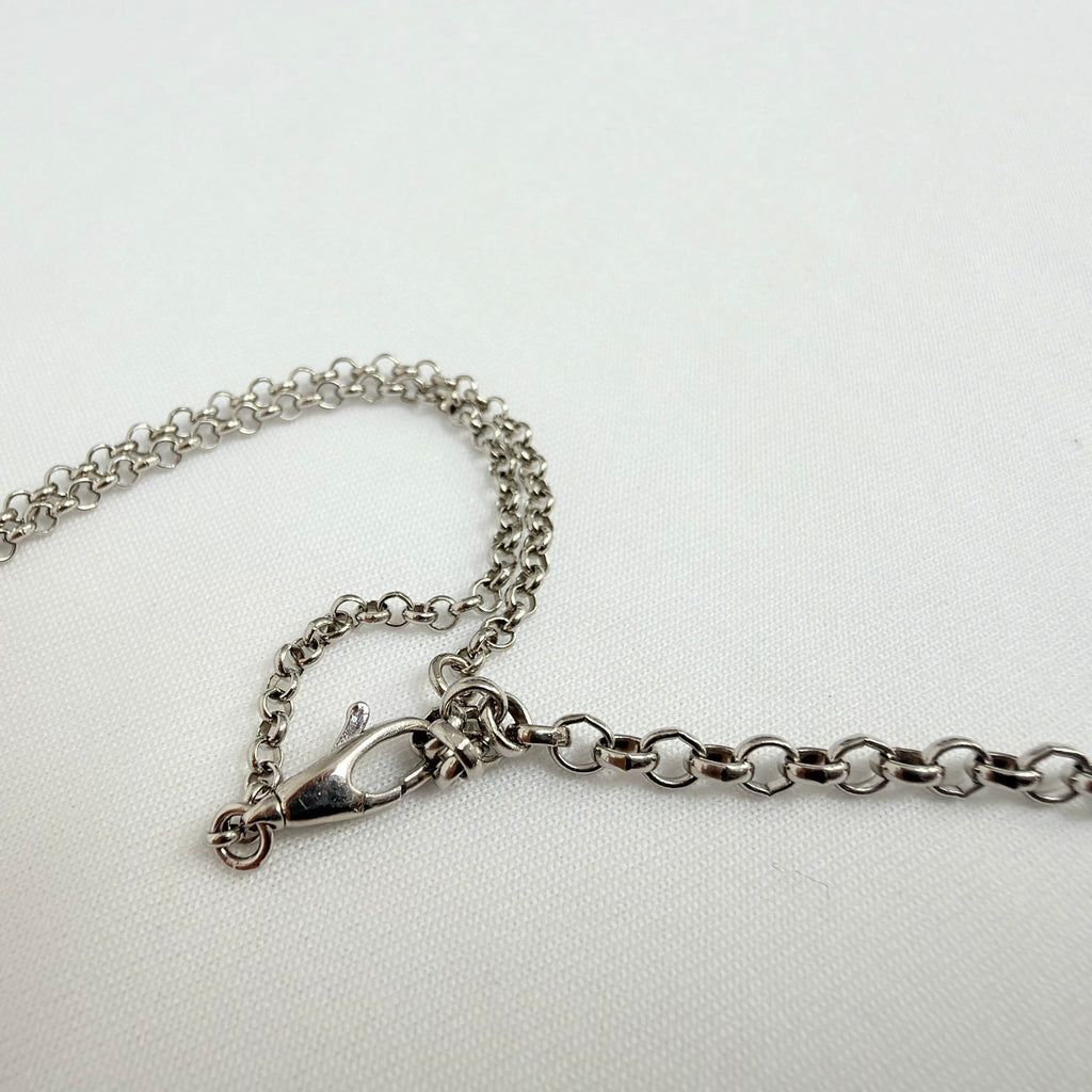 Gucci Blind for Love Heart Pendant 925 Sterling Silver Women's Necklace 18-20 inches With Packaging