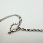 Gucci Blind for Love Heart Pendant 925 Sterling Silver Women's Necklace 18-20 inches With Packaging