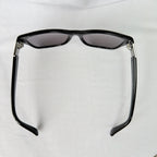 Authentic Gucci Black Silver Cat Eye Square Lens Unisex Sunglasses With Case