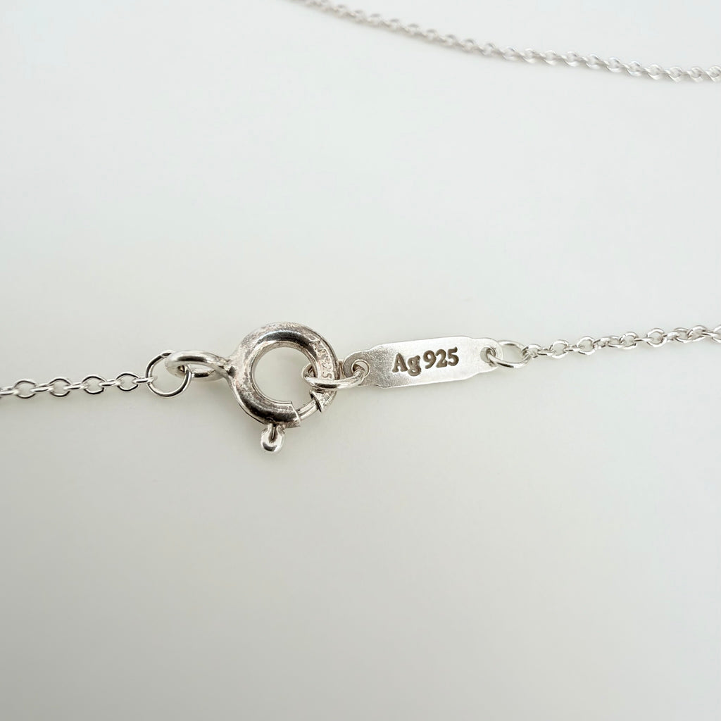 Tiffany & Co. Return to Tiffany Small Heart Women's Necklace 925 Sterling Silver 17.5 Inches
