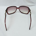Vintage Gucci GG 3006/S "Queen Bow" Buckle Oversized Butterfly Burgundy sunglasses