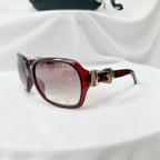 Vintage Gucci GG 3006/S "Queen Bow" Buckle Oversized Butterfly Burgundy sunglasses