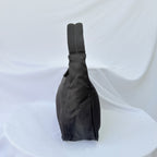 Prada Vintage Tessuto Black Nylon Re-edition 2000 Mini Hobo Zip Handbag