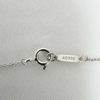 Tiffany & Co. Mini Double Silver 925 Heart Pendant Women's Necklace 16 inches With Packaging