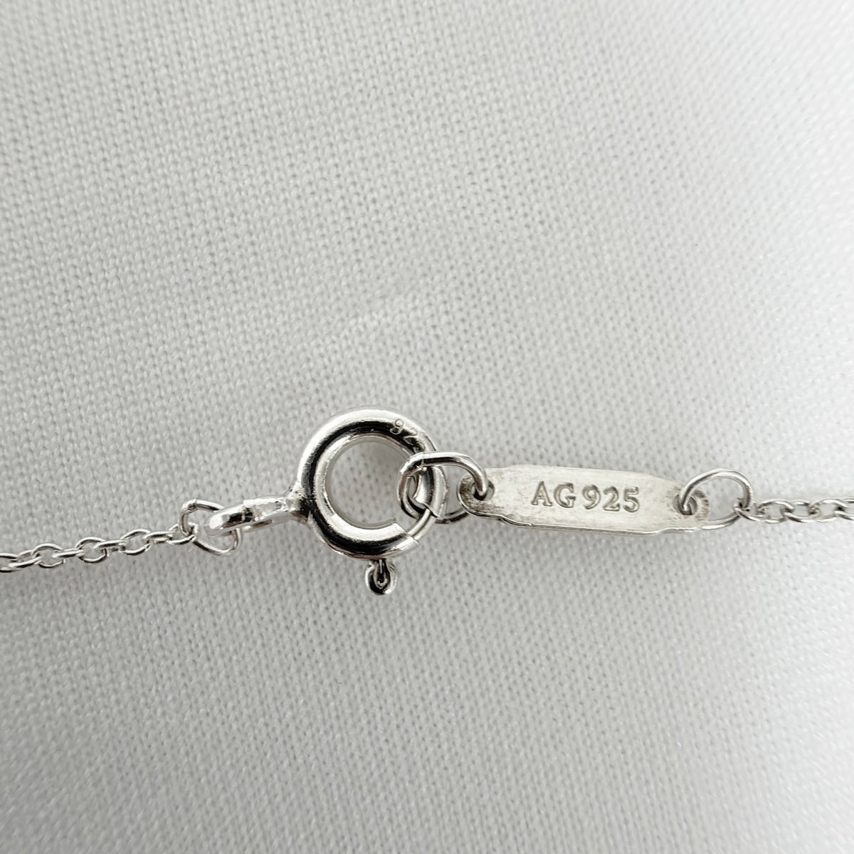 Tiffany & Co. Mini Double Silver 925 Heart Pendant Women's Necklace 16 inches With Packaging