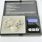 Authentic Tiffany & Co. Sterling Silver 925 Oval Pendant Choker Necklace With Packaging 15 inches