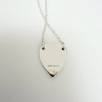 Gucci Heart Trademark Pendant Sterling Silver 925 Women’s Necklace 48cm With Packaging