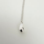 Tiffany & Co. Elsa Peretti 925 Sterling Silver Standard/Medium Teardrop Pendant Necklace With Packaging