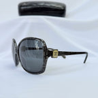 CHANEL Black/Grey Frame Gradient Tint Oversize CC Sunglasses-5174 With case
