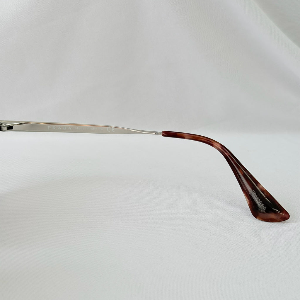 Prada PR 57US Catwalk Cinema Red Tortoiseshell Irregular Oversized Square Sunglasses