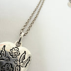 Gucci Blind for Love Heart Pendant 925 Sterling Silver Women's Necklace 18-20 inches With Packaging