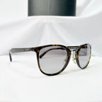 Authentic Prada Brown Tortoiseshell Oval Round Cat Eye Women Sunglasses With Case