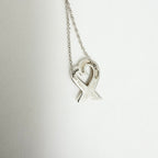 Tiffany & Co. Sterling Silver 925 Paloma Picasso Loving Heart Pendant 16 Inches Necklace With Packaging