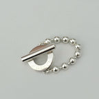 Authentic Gucci Vintage Hoop Boule Sterling Silver 925 Women’s Ring Size 16, UK P, EU 56