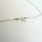Tiffany & Co. Return to Mini Double Blue Heart Women's Necklace 18 Inches Sterling Silver 925 With Packaging
