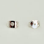 Authentic Gucci Love Britt Open Interlocking Gg Heart Sterling Silver 925 Stud Earrings