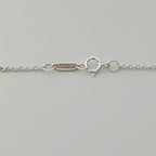 Tiffany & Co. Elsa Peretti Spain Sterling Silver 925 Small Open Heart Pendant Necklace 18 Inches