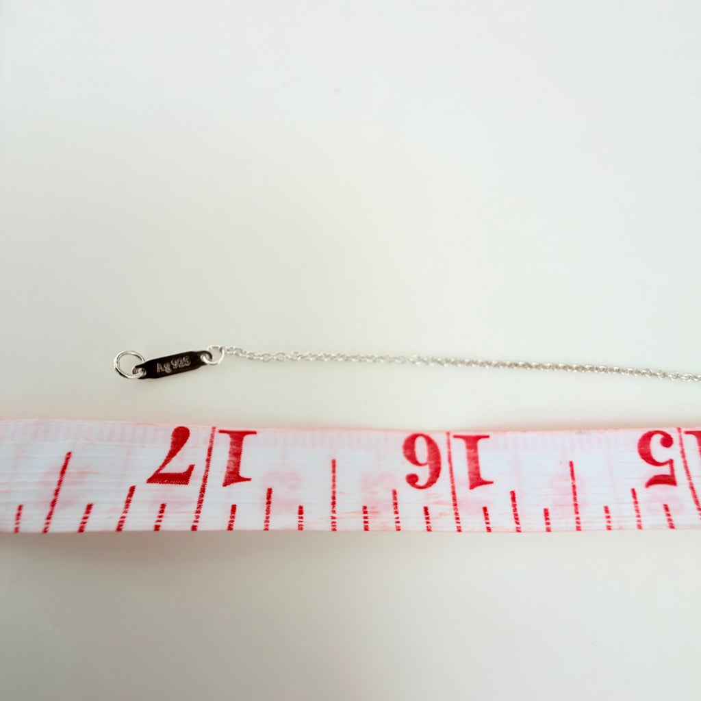 Tiffany & Co. Return to Tiffany Small Heart Women's Necklace 925 Sterling Silver 17.5 Inches