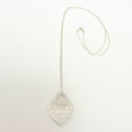 Tiffany & Co. 727 Fifth Avenue Script Medium Heart Sterling Silver 925 Necklace 22.5 Inches