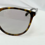 Authentic Prada Brown Tortoiseshell Oval Round Cat Eye Women Sunglasses With Case