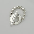 Authentic Gucci Vintage Hoop Boule Sterling Silver 925 Women’s Ring Size 16, UK P, EU 56