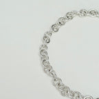 Authentic Vintage Tiffany & Co. Sterling Silver 925 Toggle Heart Pendant Choker Necklace With Pouch 15 Inches