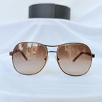 Prada Pilot Bronze Gold Brown tortoiseshell Women’s Designer Sunglasses With Case