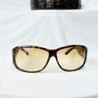 Gucci GG 2592/S Vintage Brown Tortoiseshell Rectangular Women’s Sunglasses With Case
