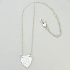 Authentic Gucci Heart Trademark Pendant Sterling Silver 925 Women’s Necklace 48cm With Packaging