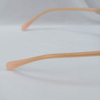 Prada Cat Eye Square Metal Corners Women's Sunglasses Pink Tortoiseshell SPR 01O polarised