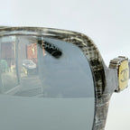 CHANEL Black/Grey Frame Gradient Tint Oversize CC Sunglasses-5174 With case