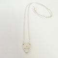 Authentic Gucci Heart Trademark Pendant Sterling Silver 925 Women’s Necklace 48cm
