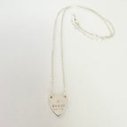 Authentic Gucci Heart Trademark Pendant Sterling Silver 925 Women’s Necklace 48cm