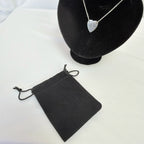 Authentic Gucci Heart Trademark Pendant Sterling Silver 925 Women’s Necklace 48cm