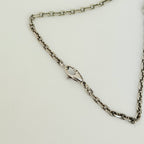 Authentic Gucci interlocking G chain Sterling Silver 925 Red Heart Necklace 19.5 Inches With Packaging
