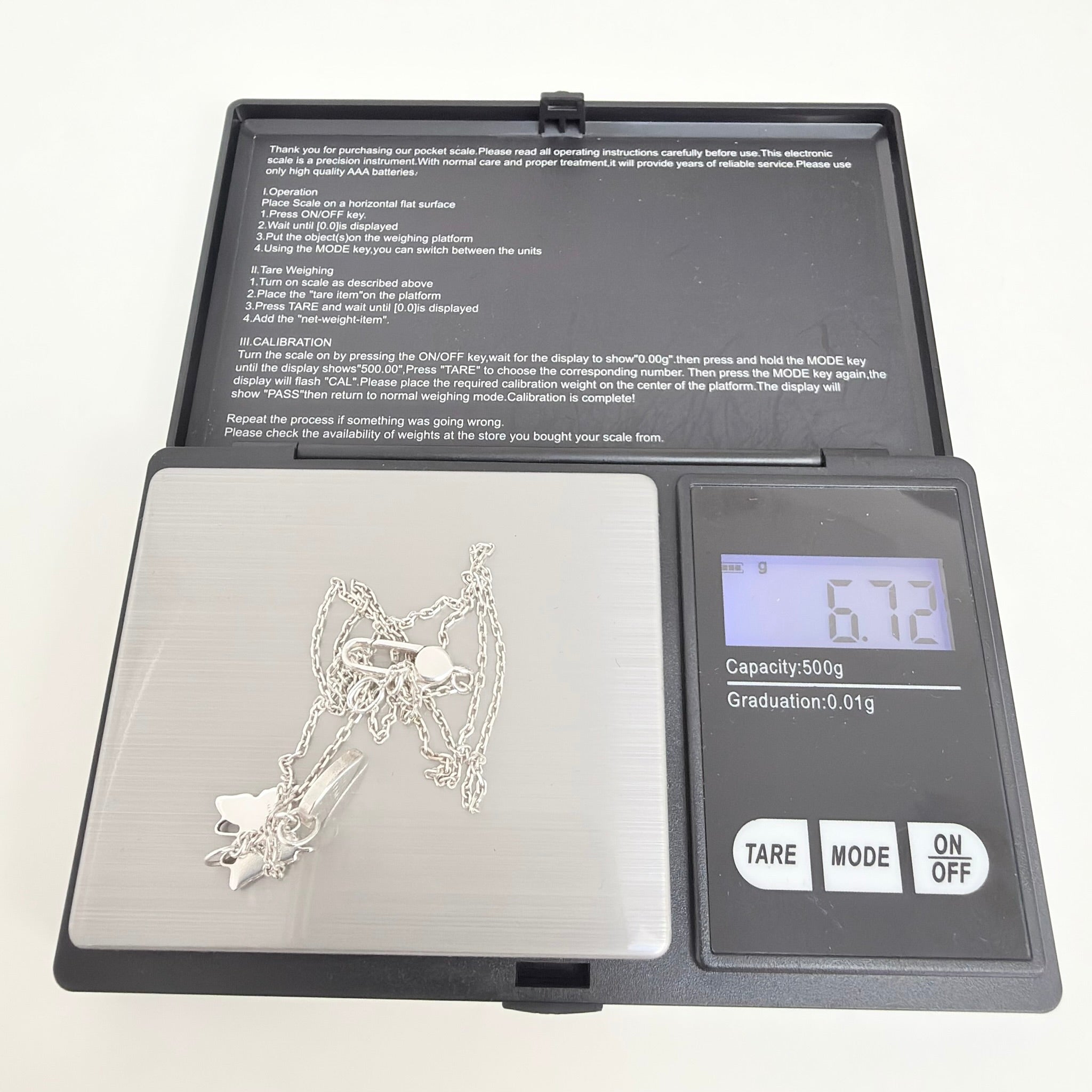 Gucci Heart Butterfly Charm Sterling Silver 925 Women's Necklace 17.5-19” With Packaging