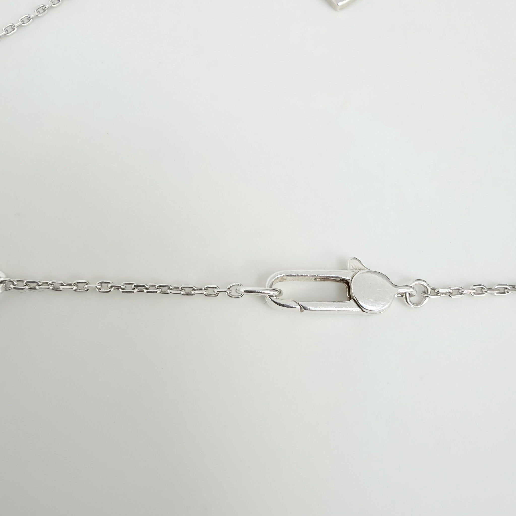 Gucci Heart Butterfly Charm Sterling Silver 925 Women's Necklace 17.5-19” With Packaging