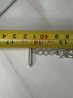 Authentic Vintage Tiffany & Co. Sterling Silver 925 Toggle Heart Pendant Choker Necklace With Pouch 16 inches