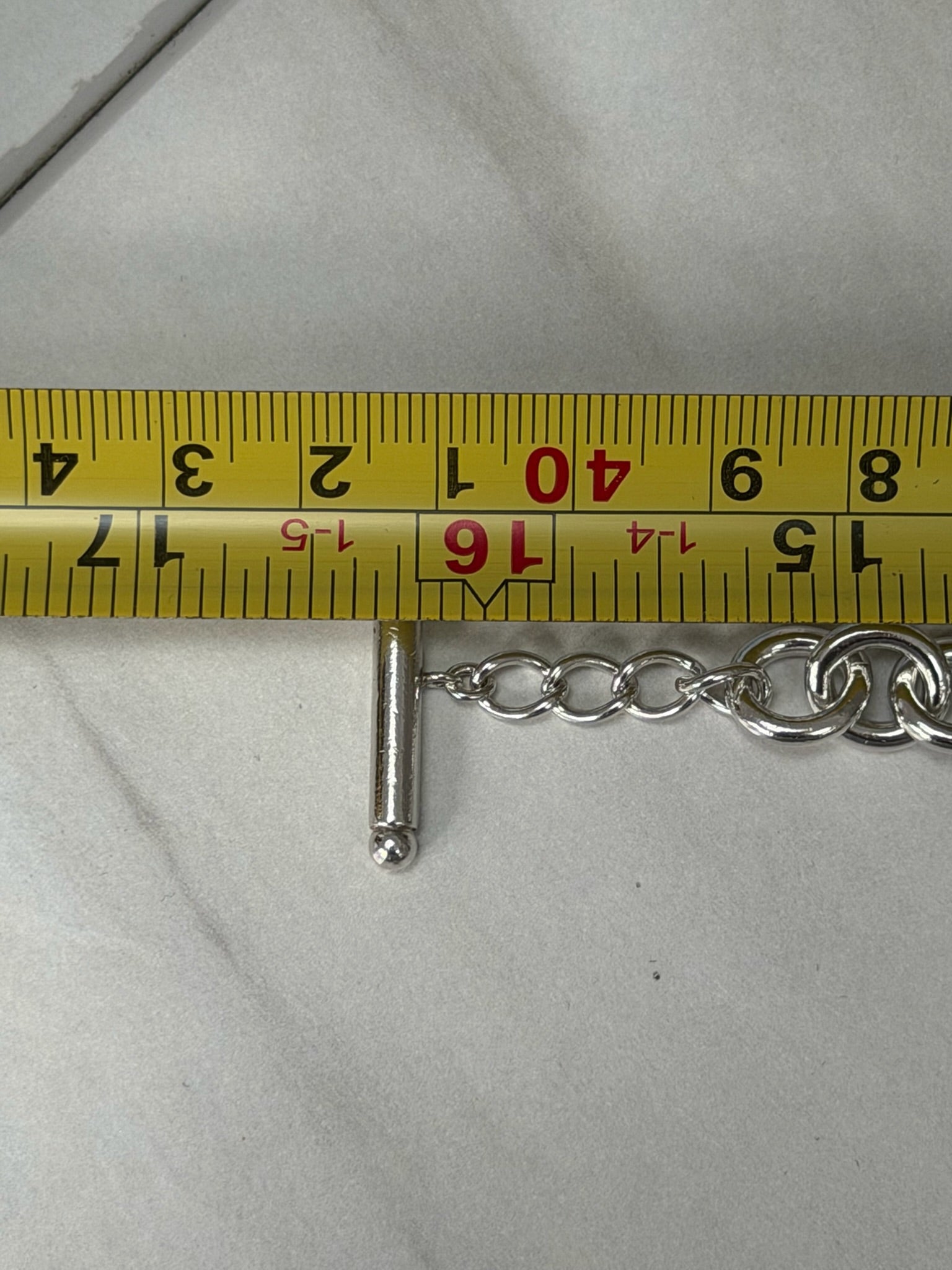Authentic Vintage Tiffany & Co. Sterling Silver 925 Toggle Heart Pendant Choker Necklace With Pouch 16 inches