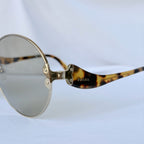 Prada Retro 70’s Style Round Oval Brown Tortoiseshell Sunglasses PR 55TS