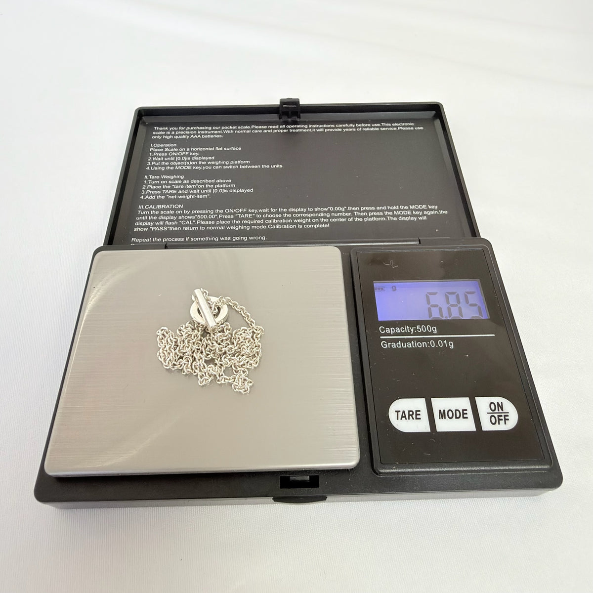Links Of London Sterling Silver 925 T-bar Necklace 15.5 Inches With Packaging