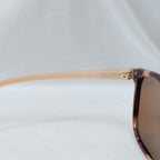 Prada Cat Eye Square Metal Corners Women's Sunglasses Pink Tortoiseshell SPR 01O polarised