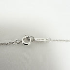 Tiffany&Co. Return to Tiffany Medium Heart Key Lock Women's Necklace Silver 925 Sterling 16 inches With Packaging