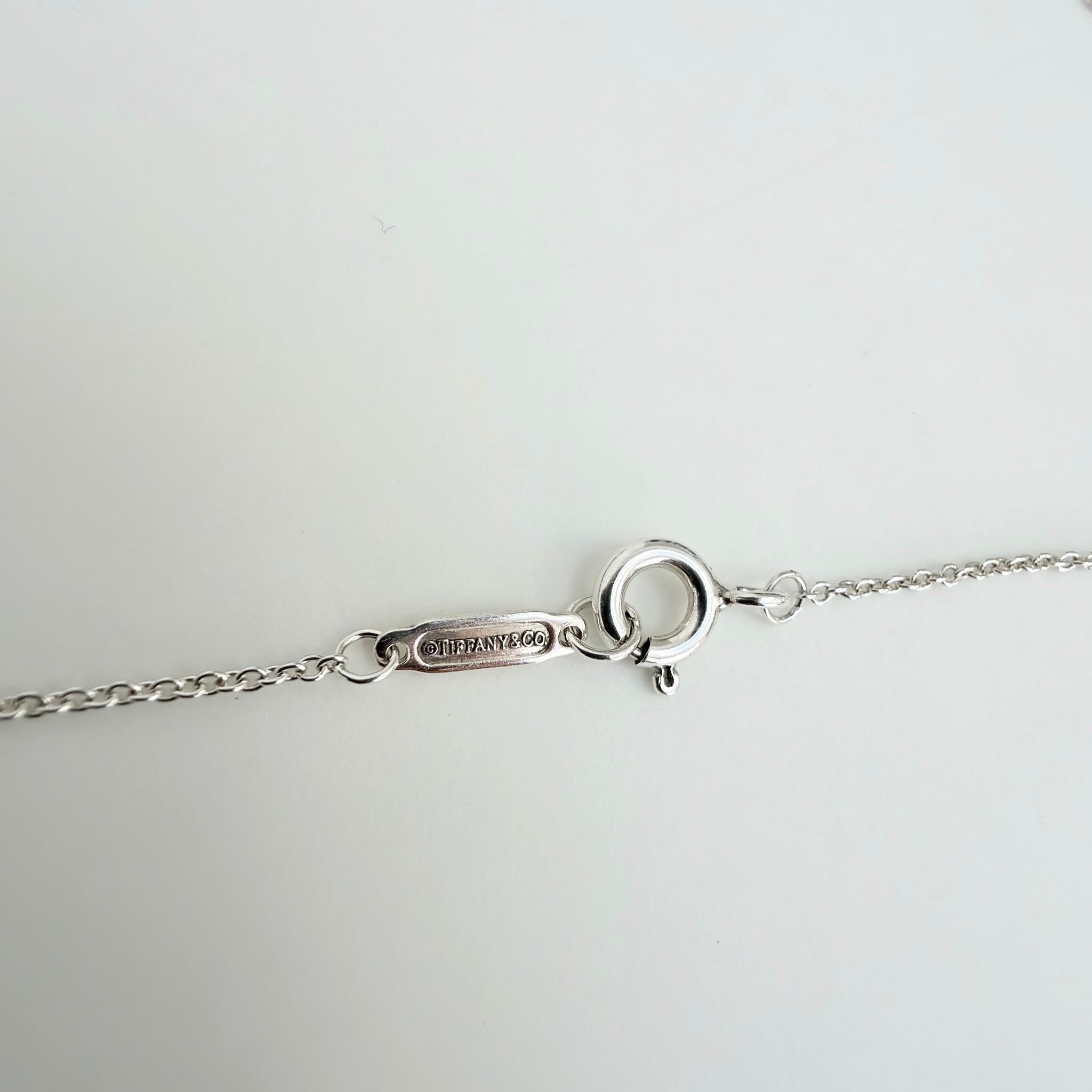 Tiffany & Co. Return to Tiffany Medium Heart Women's Necklace 925 Sterling Silver 18 inches